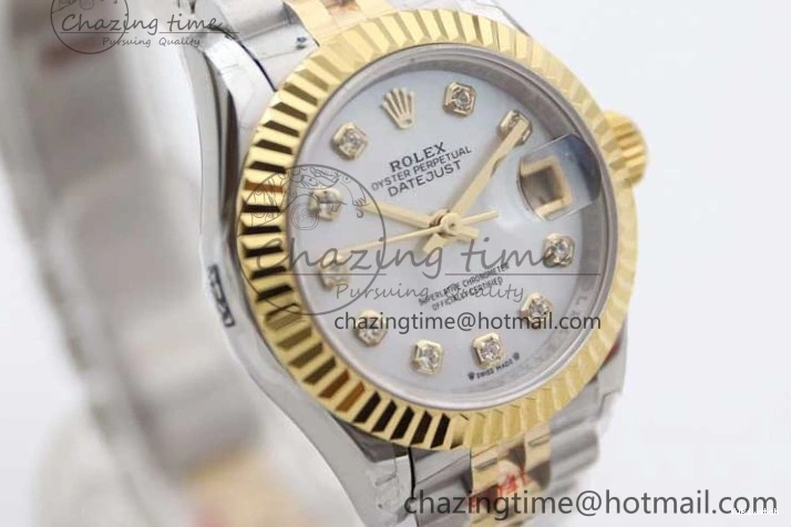 279179 TWF Best YG White SS NH05 Diamonds Bracelet Datejust Jubilee Dial 28mm Markers Edition SS on YG 0408